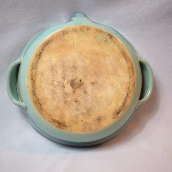 Vintage Tumbleweed Pottery Deep Dish Beer Can Chicken Roaster Cooker Teal - Picture 6 of 6